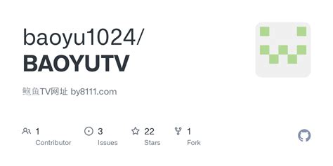Issues · baoyu1024/BAOYUTV · GitHub.